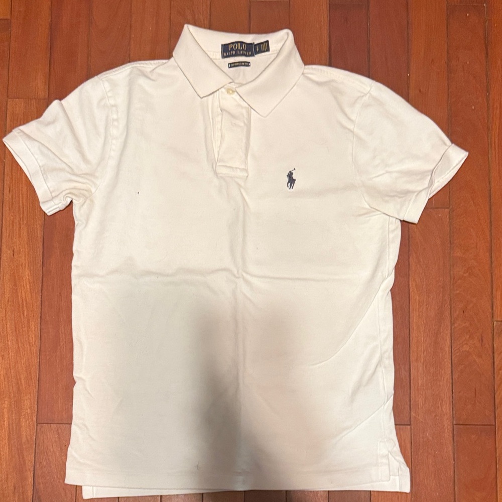 Polo by Ralph Lauren Men's Cream Polo Shirt